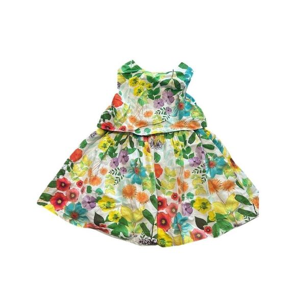 Cherokee Girls 2T Floral Sleeveless Summer Dress Multicolor Casual - Picture 2 of 5